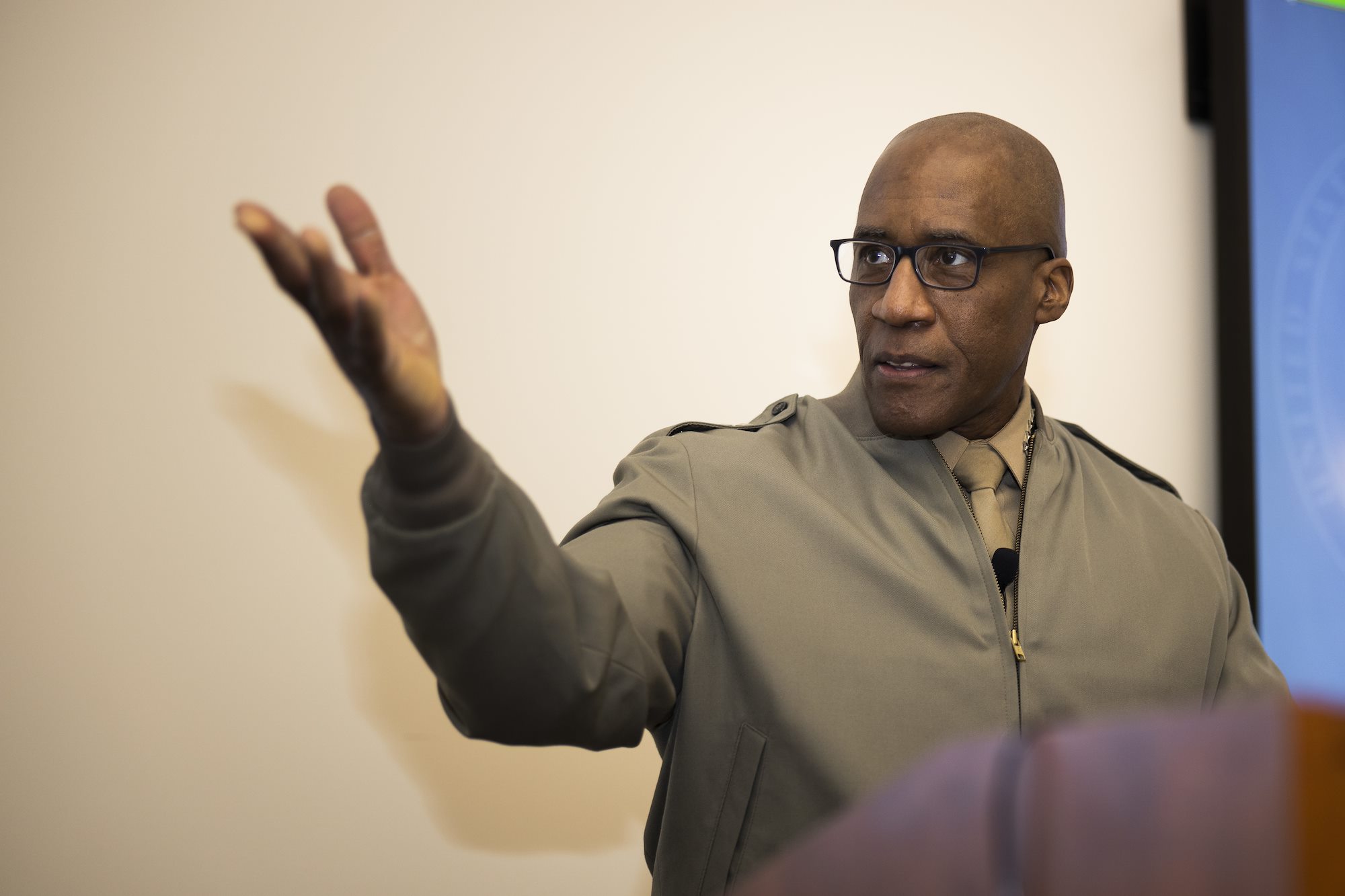 Gen. Langley visits international partners enrolled at Marine Corps University