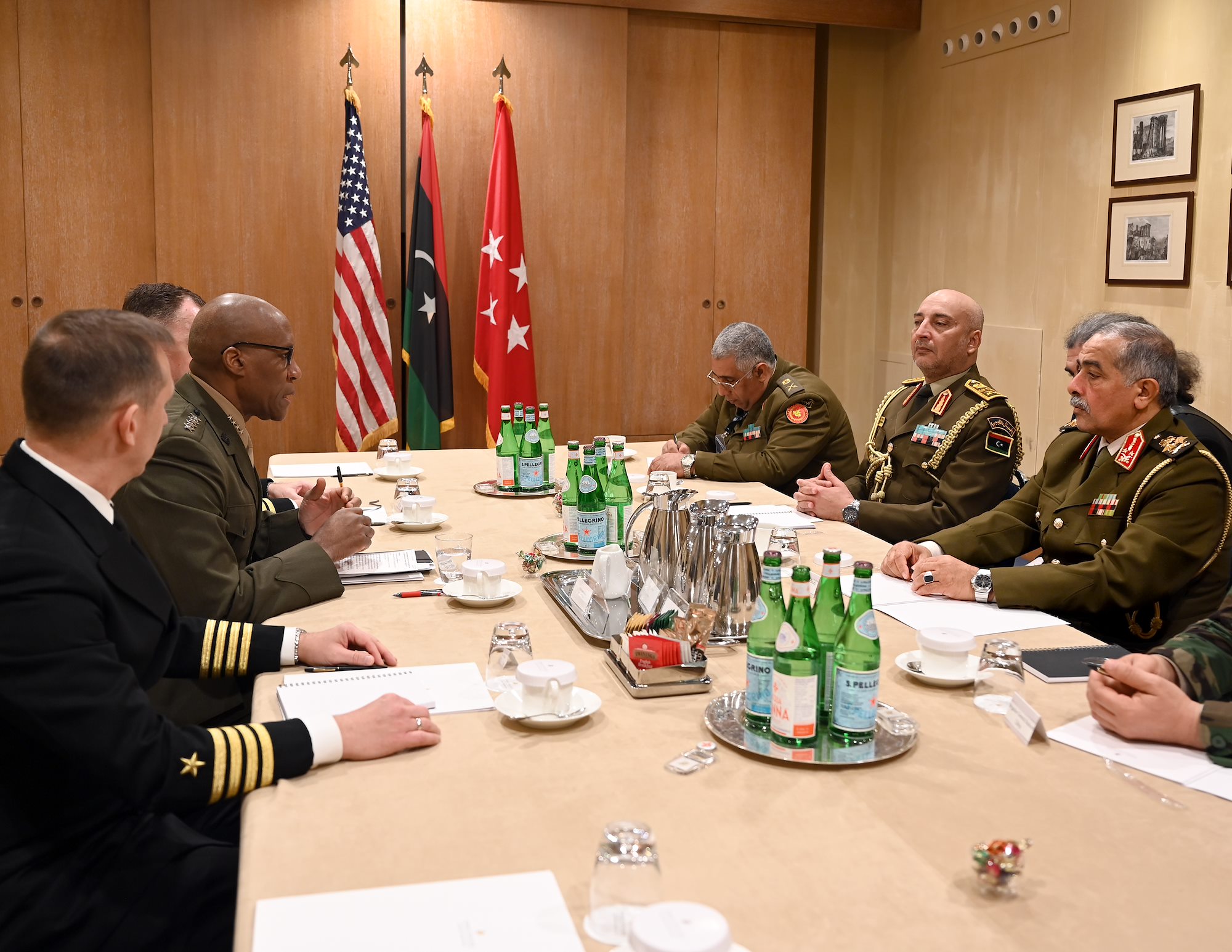 Commander meets Libyan delegation at Chiefs of Defense Conference