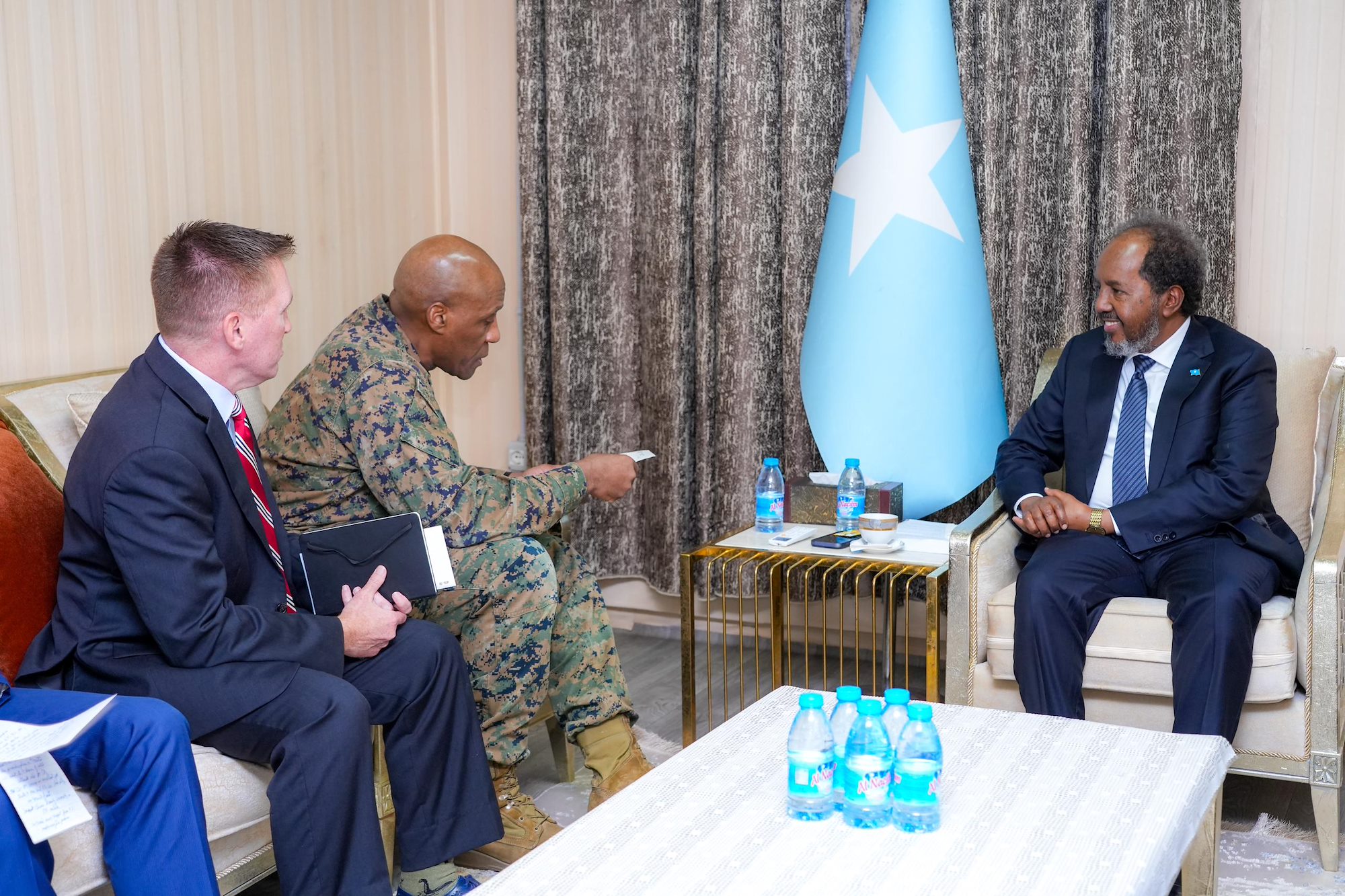 USAFRICOM Commander and Senior Enlisted Leader visit Somalia