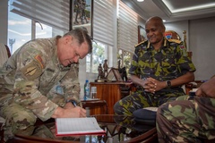 U.S. - Kenya relations continue in countering terrorism as AFRICOM Deputy Commander Visits KDF