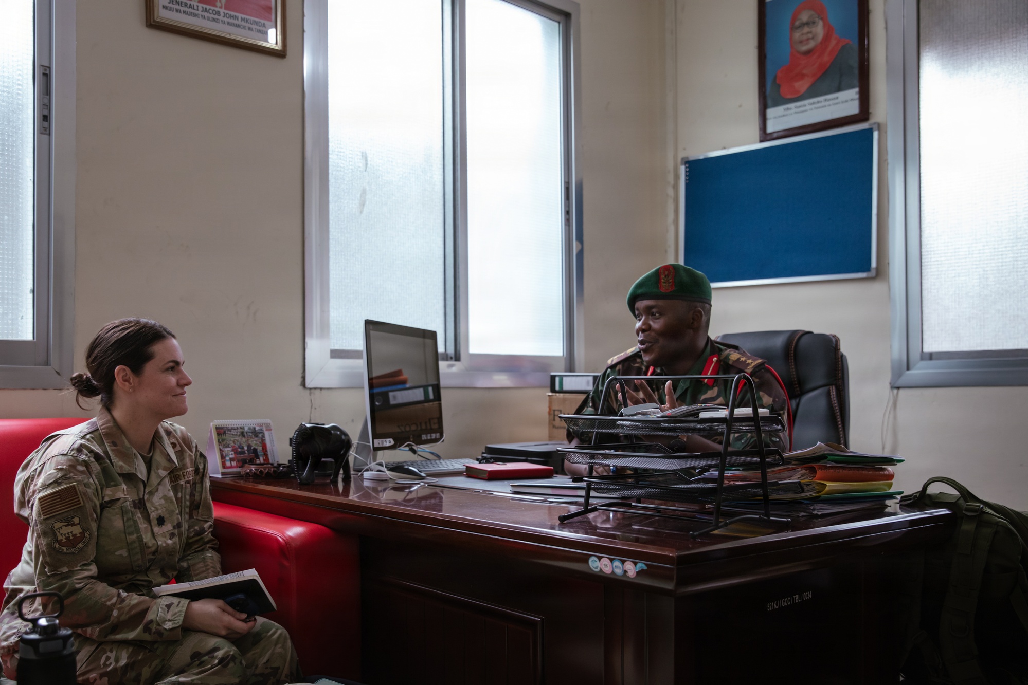 US medical professionals receive an orientation of Lugalo Military Hospital during Justified Accord 2026